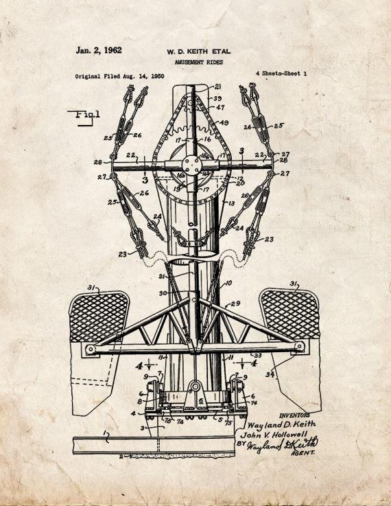 Patent Blueprint 505 1 12 A4 Photo Print