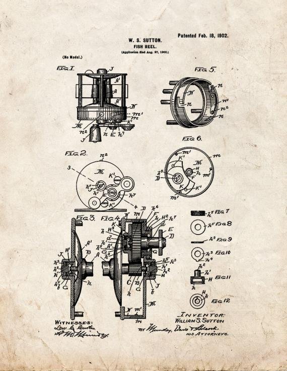 Patent Blueprint 5051 1 12 A4 Photo Print