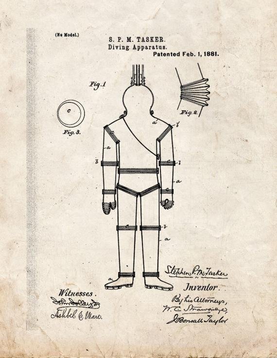Patent Blueprint 5054 1 12 A4 Photo Print