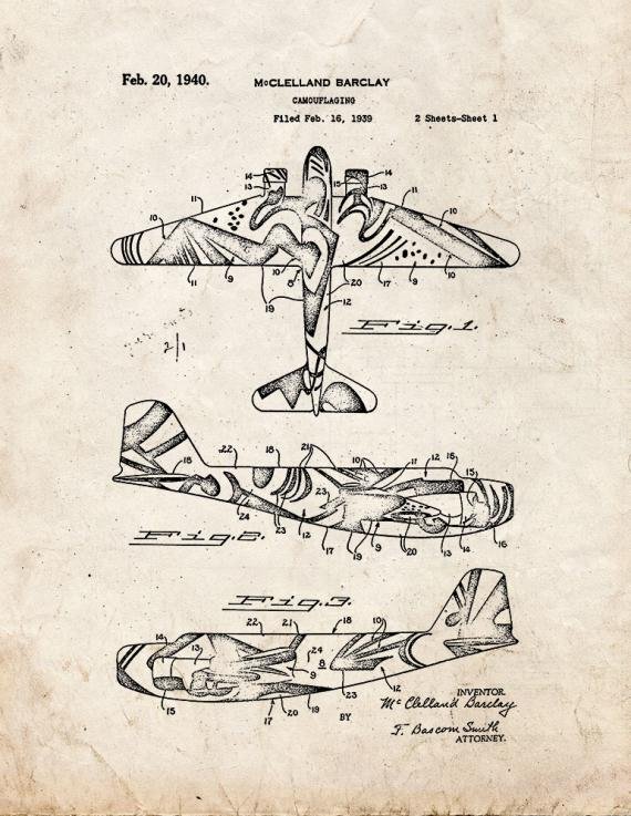 Patent Blueprint 5064 1 12 A4 Photo Print