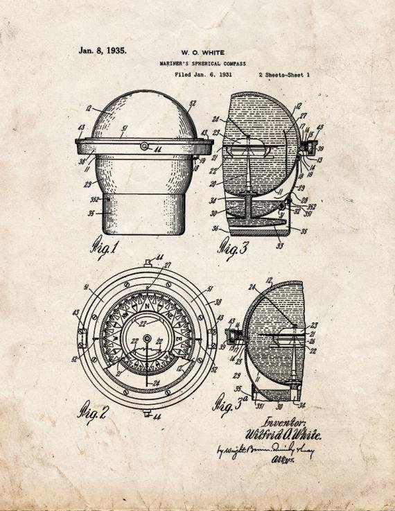 Patent Blueprint 5068 1 12 A4 Photo Print