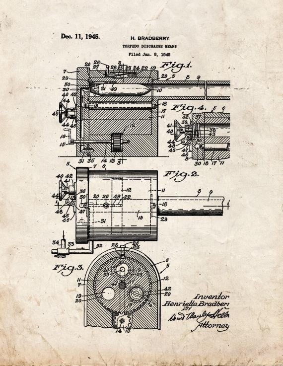Patent Blueprint 5069 1 12 A4 Photo Print
