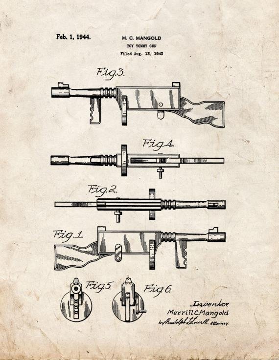 Patent Blueprint 5079 1 12 A4 Photo Print
