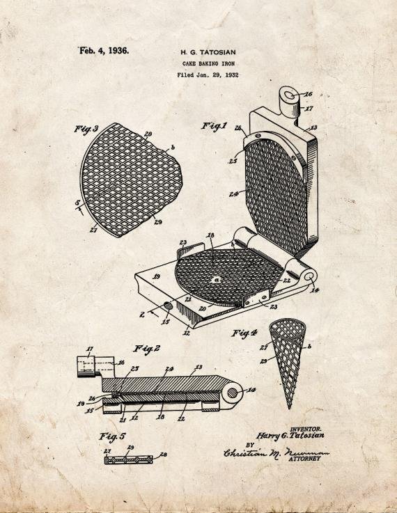 Patent Blueprint 5095 1 12 A4 Photo Print
