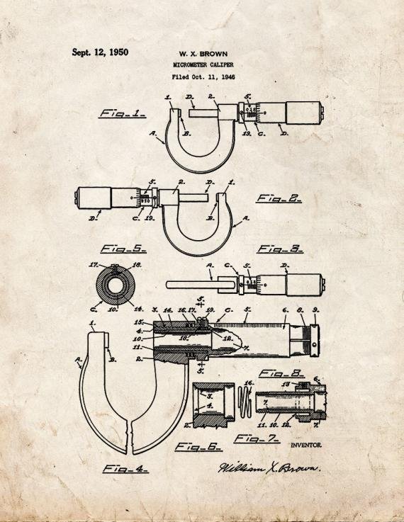 Patent Blueprint 5096 1 12 A4 Photo Print