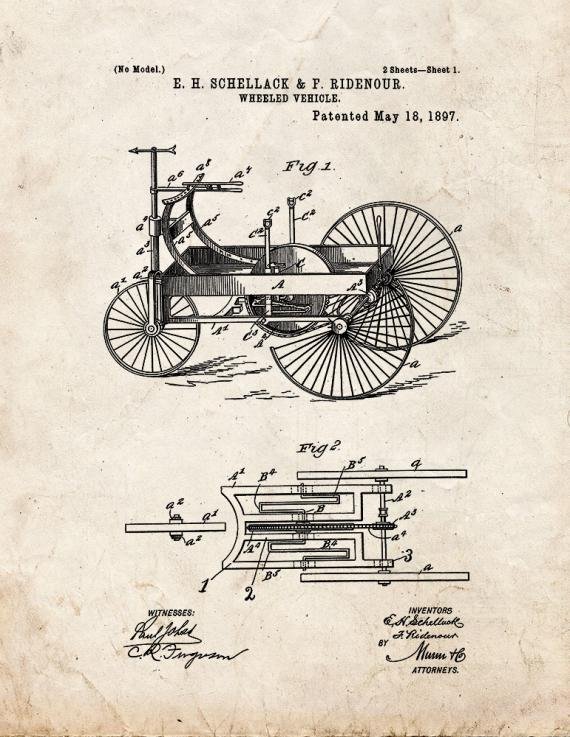 Patent Blueprint 5104 1 12 A4 Photo Print