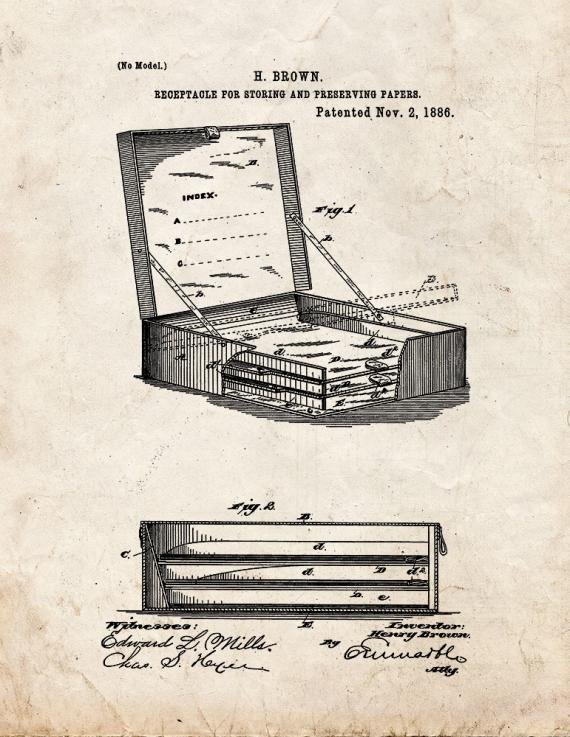 Patent Blueprint 5114 1 12 A4 Photo Print