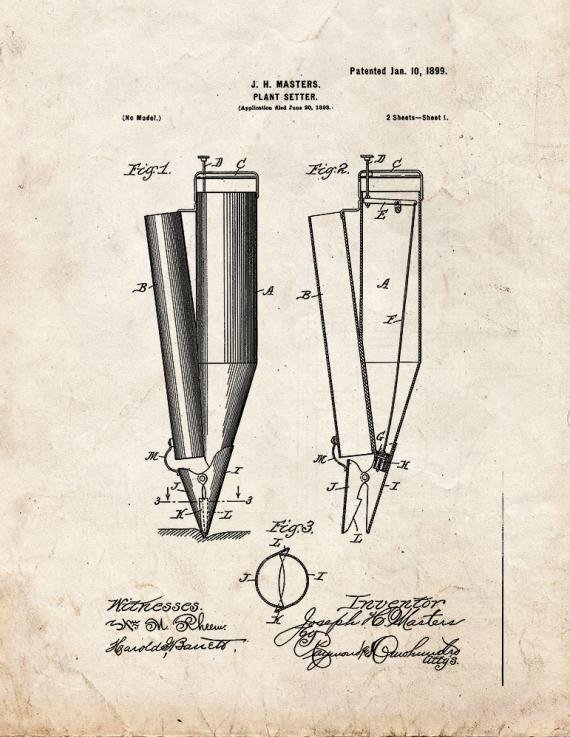 Patent Blueprint 5128 1 12 A4 Photo Print