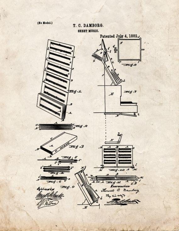 Patent Blueprint 5131 1 12 A4 Photo Print