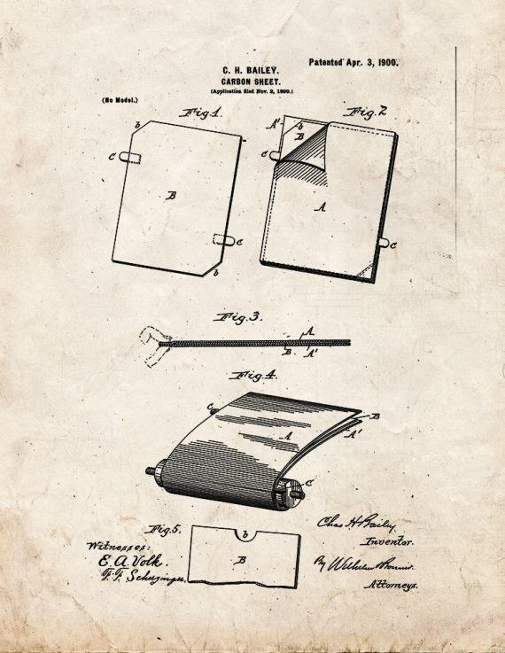 Patent Blueprint 5133 1 12 A4 Photo Print