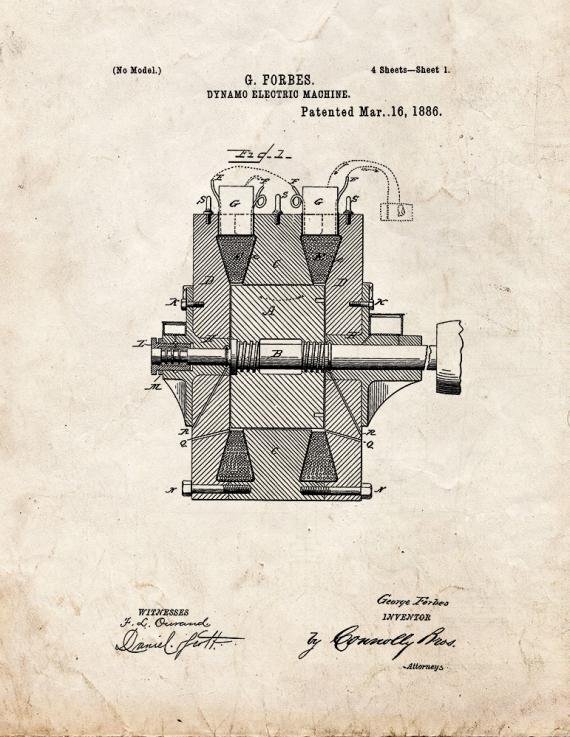 Patent Blueprint 5136 1 12 A4 Photo Print