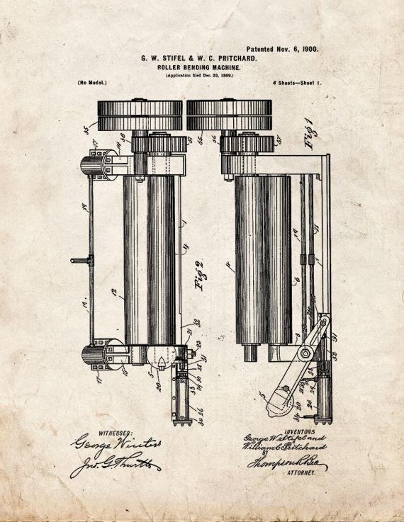 Patent Blueprint 5137 1 12 A4 Photo Print