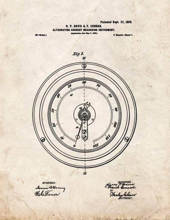 Patent Blueprint 5139 1 12 A4 Photo Print