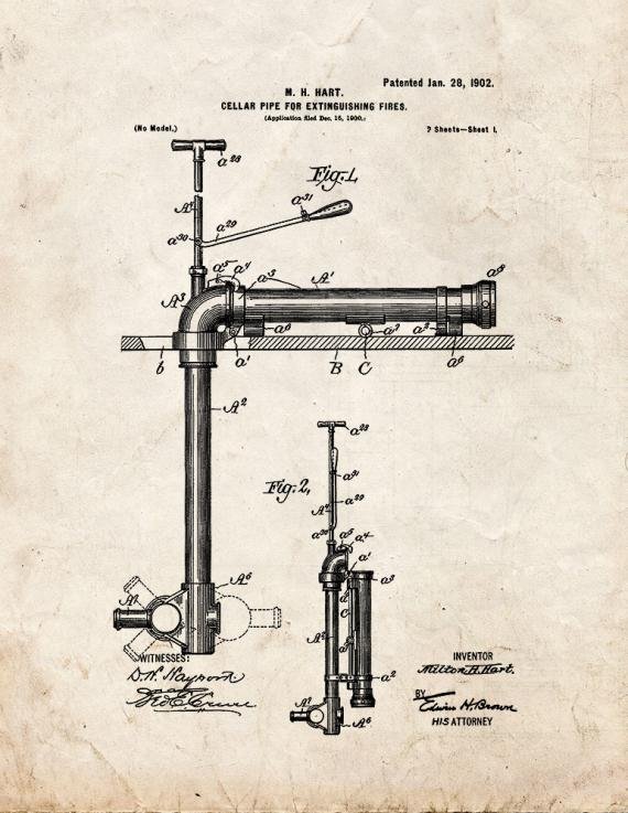 Patent Blueprint 5149 1 12 A4 Photo Print