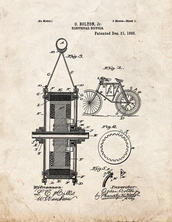 Patent Blueprint 5152 1 12 A4 Photo Print