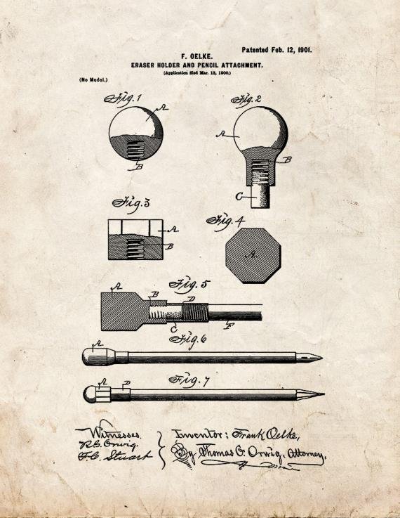Patent Blueprint 5157 1 12 A4 Photo Print