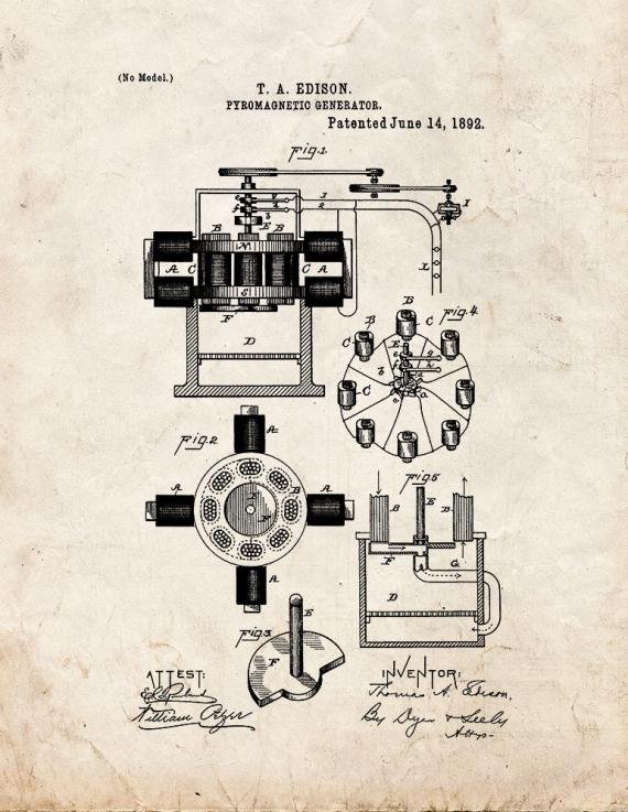Patent Blueprint 5173 1 12 A4 Photo Print