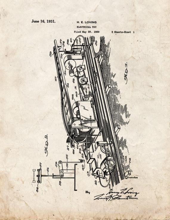 Patent Blueprint 5183 1 12 A4 Photo Print