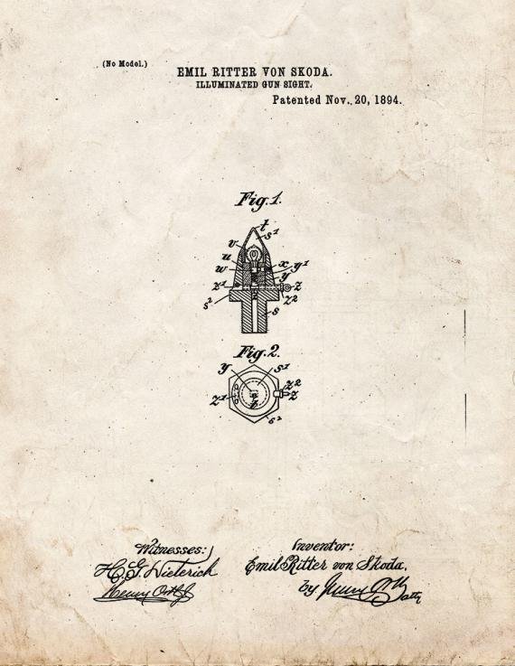 Patent Blueprint 5195 1 12 A4 Photo Print