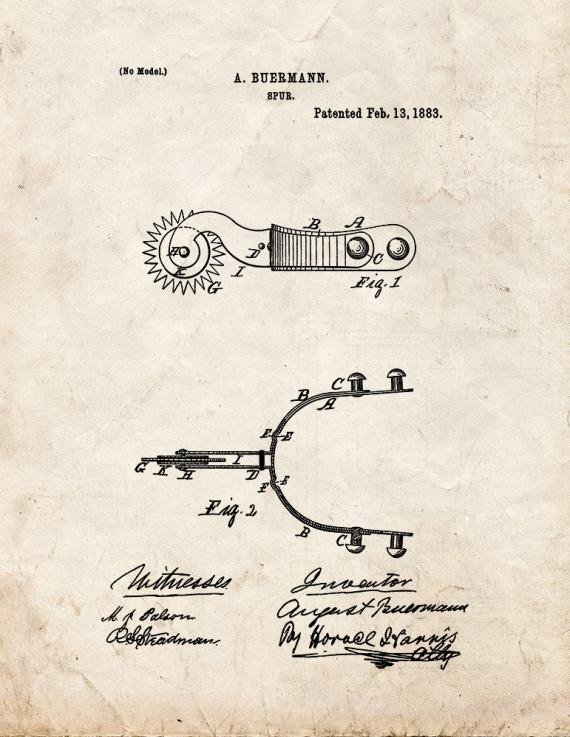 Patent Blueprint 5198 1 12 A4 Photo Print