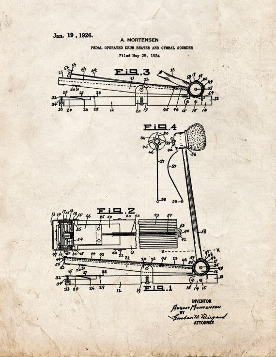 Patent Blueprint 5209 1 12 A4 Photo Print