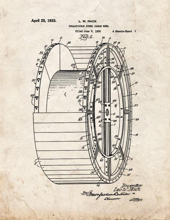 Patent Blueprint 5210 1 12 A4 Photo Print