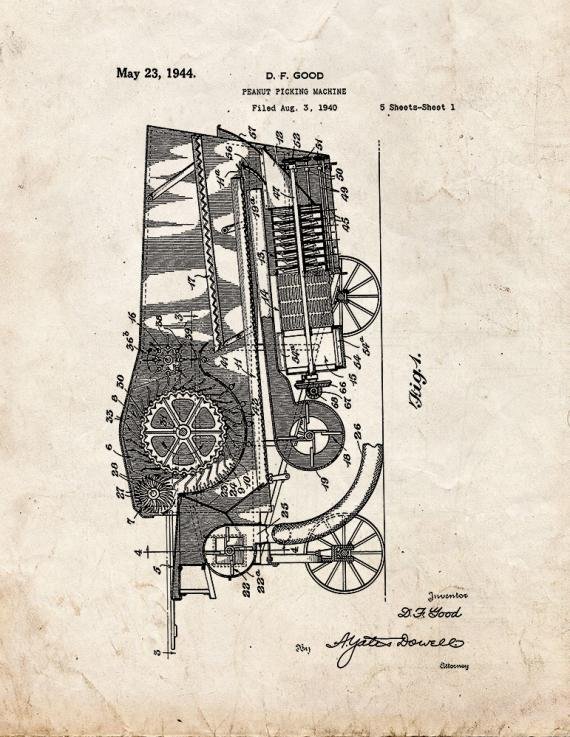 Patent Blueprint 5218 1 12 A4 Photo Print