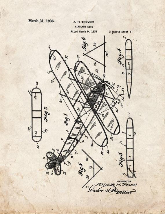 Patent Blueprint 5223 1 12 A4 Photo Print