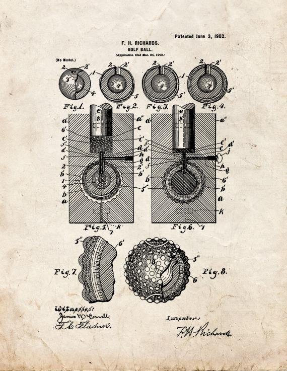 Patent Blueprint 5232 1 12 A4 Photo Print