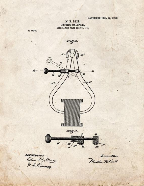Patent Blueprint 5238 1 12 A4 Photo Print