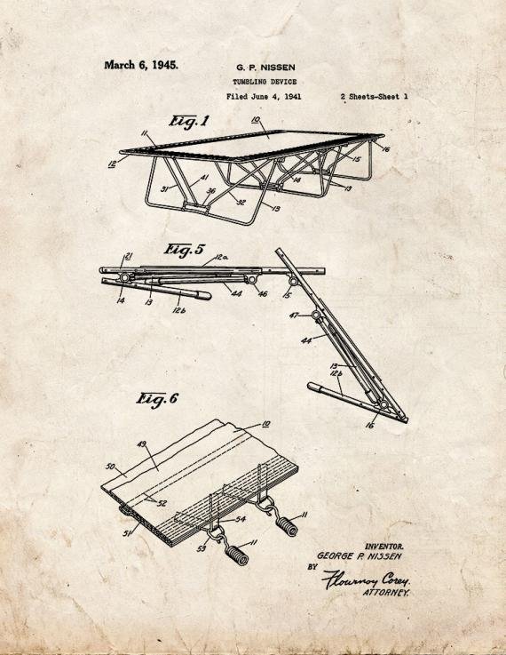 Patent Blueprint 5250 1 12 A4 Photo Print