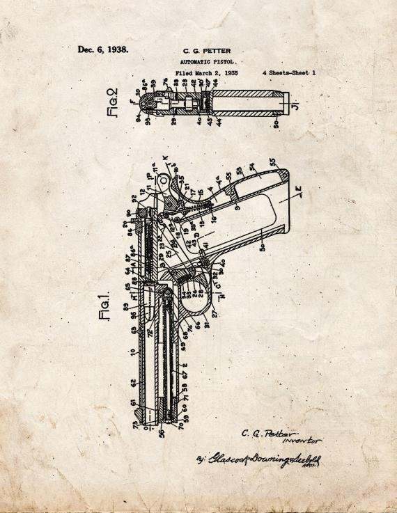 Patent Blueprint 5255 1 12 A4 Photo Print