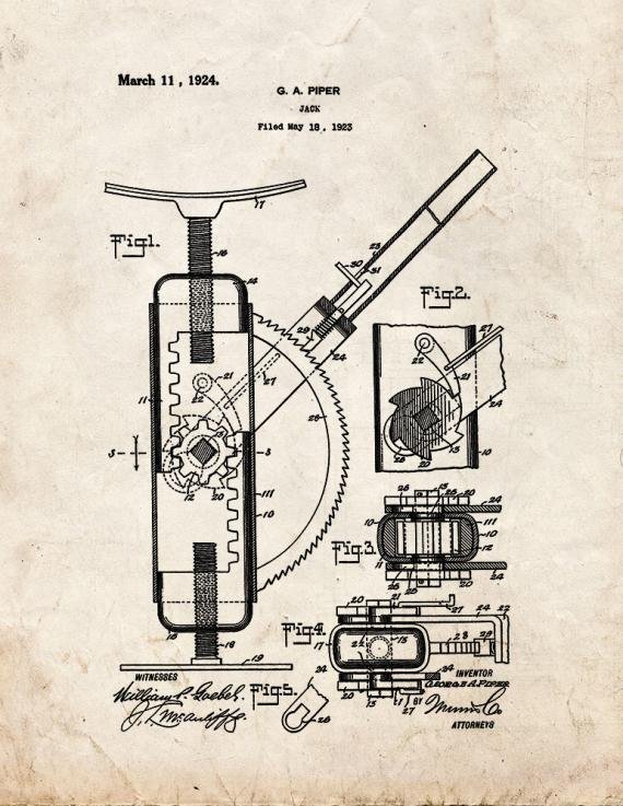Patent Blueprint 5271 1 12 A4 Photo Print