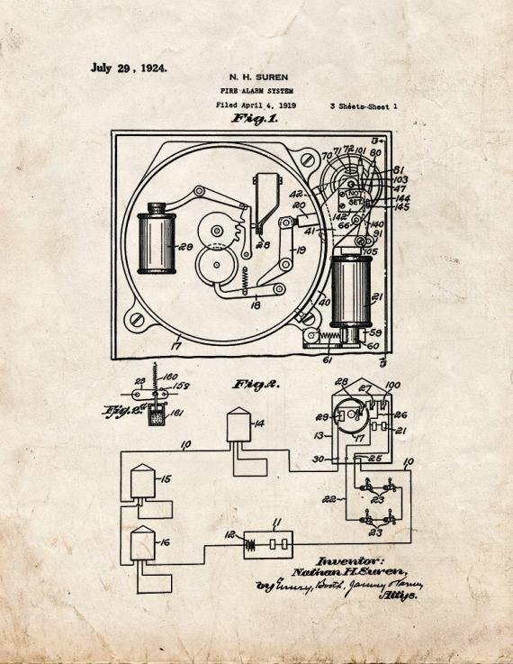 Patent Blueprint 5275 1 12 A4 Photo Print