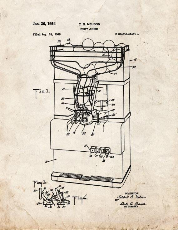 Patent Blueprint 5280 1 12 A4 Photo Print