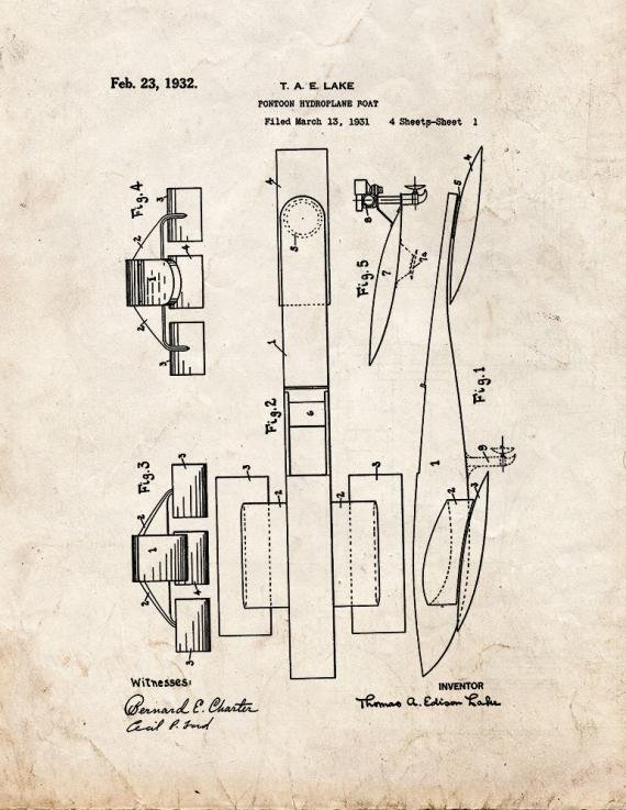 Patent Blueprint 5281 1 12 A4 Photo Print