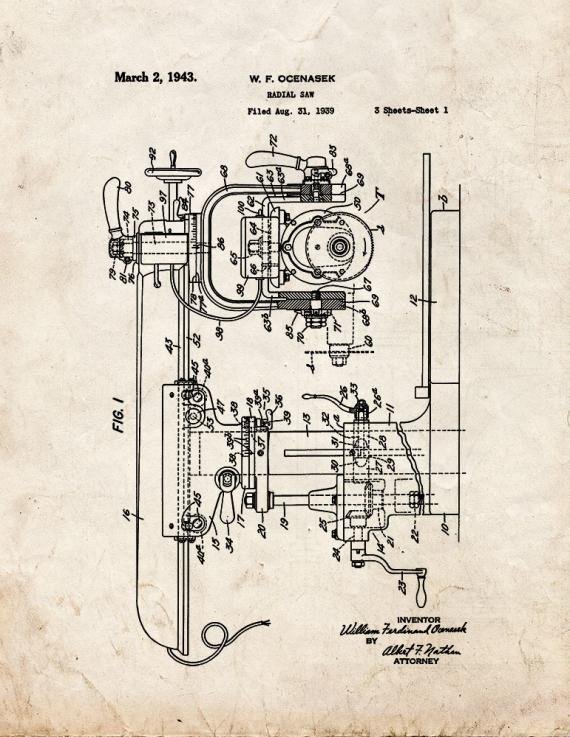 Patent Blueprint 5282 1 12 A4 Photo Print