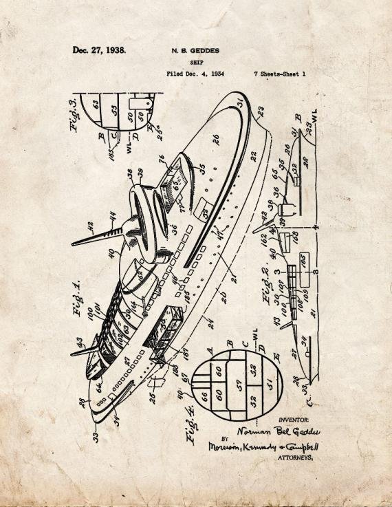Patent Blueprint 5284 1 12 A4 Photo Print