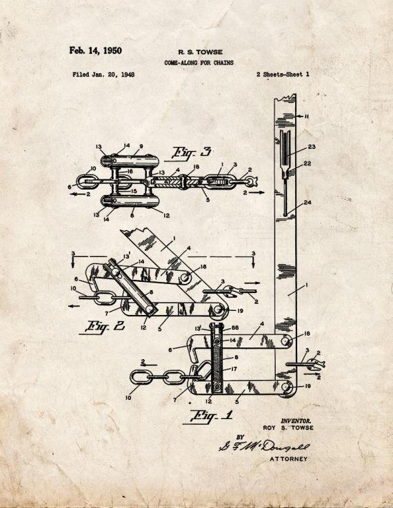 Patent Blueprint 5286 1 12 A4 Photo Print