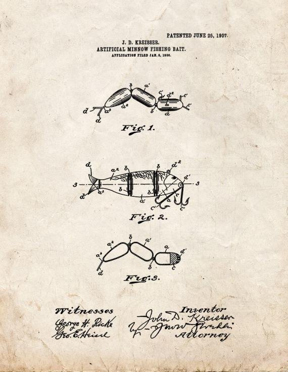Patent Blueprint 5288 1 12 A4 Photo Print