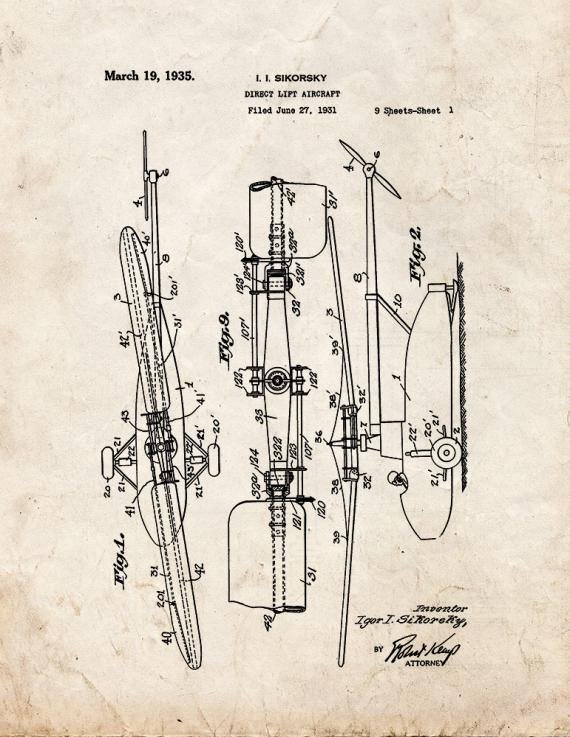 Patent Blueprint 5290 1 12 A4 Photo Print