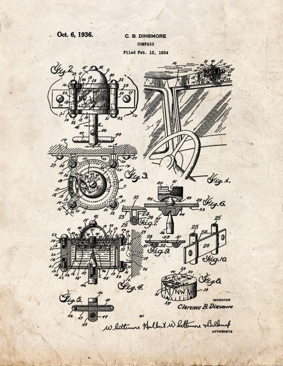Patent Blueprint 5291 1 12 A4 Photo Print
