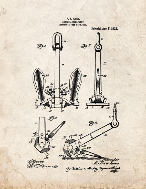 Patent Blueprint 5292 1 12 A4 Photo Print