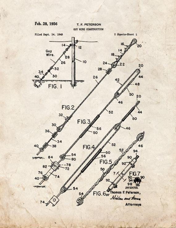 Patent Blueprint 5295 1 12 A4 Photo Print