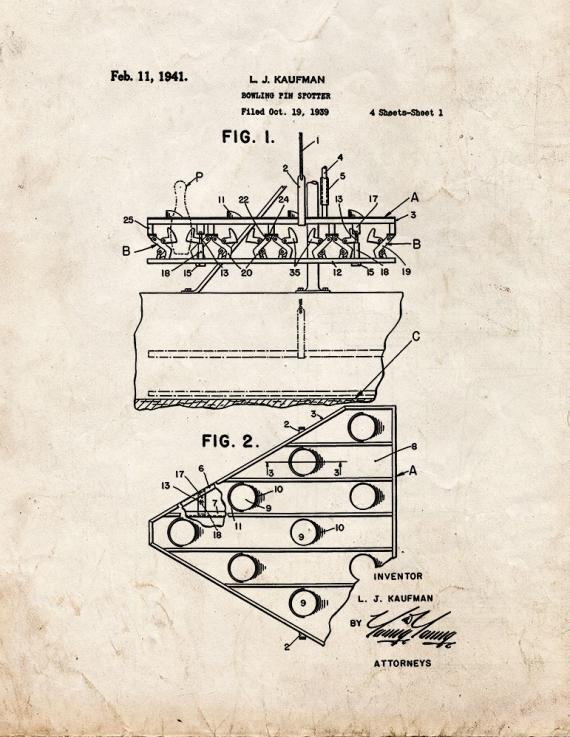 Patent Blueprint 5296 1 12 A4 Photo Print
