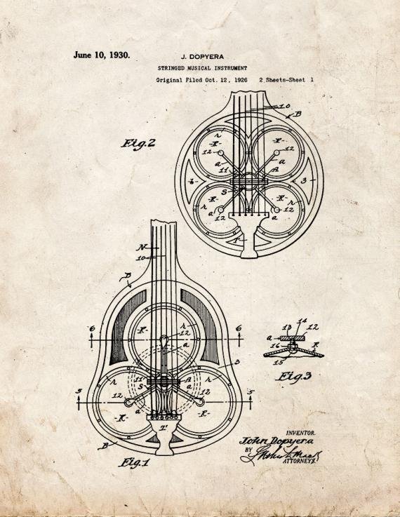 Patent Blueprint 53 1 12 A4 Photo Print