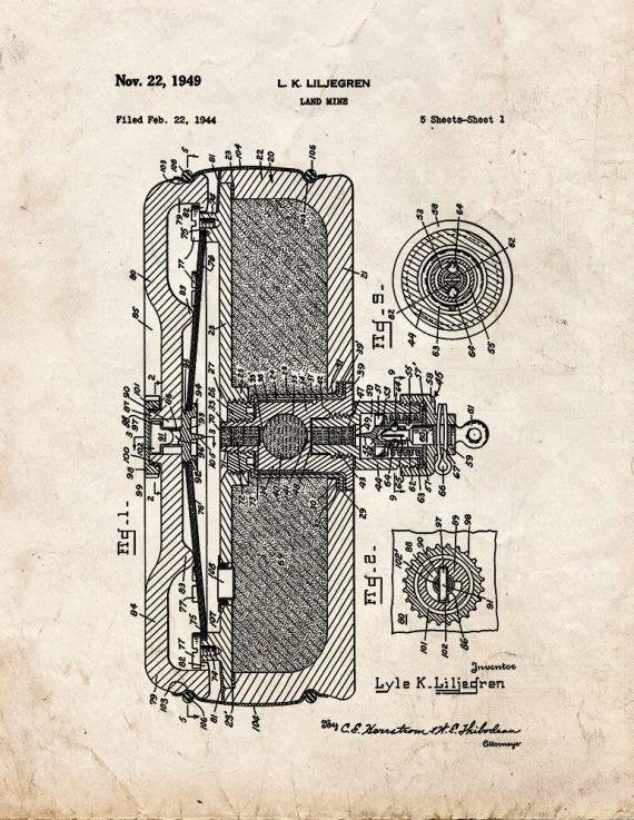 Patent Blueprint 5300 1 12 A4 Photo Print