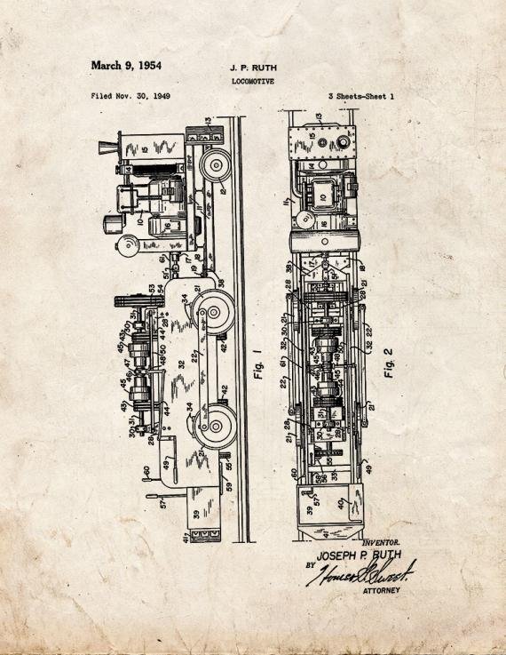 Patent Blueprint 5303 1 12 A4 Photo Print