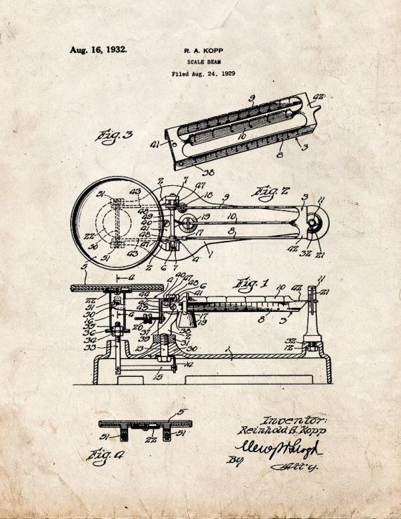 Patent Blueprint 5310 1 12 A4 Photo Print