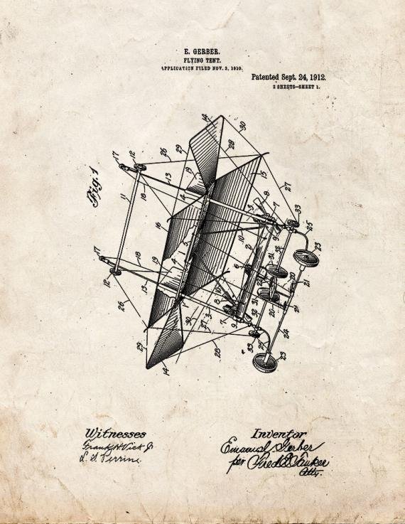 Patent Blueprint 5319 1 12 A4 Photo Print